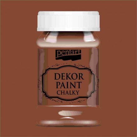 Dekor krétafesték BARNA 100ml Pentart