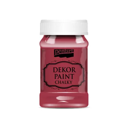 Dekor krétafesték KARDINÁLPIROS 100ml Pentart