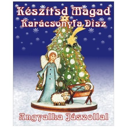 Karácsonyfa díszek-Angyalka jászollal karácsonyfa dísz