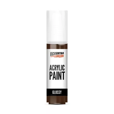 Fényes akrilfesték SÖTÉTBARNA 20ml | Pentart
