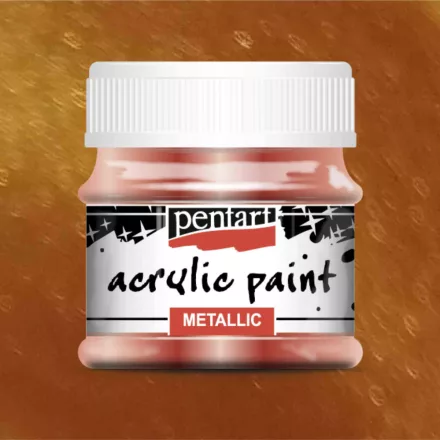 Metál akrilfesték BRONZ  50ml | Pentart