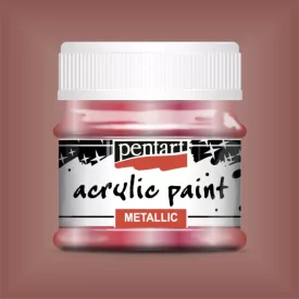 Metál akrilfesték VÖRÖSRÉZ  50ml | Pentart
