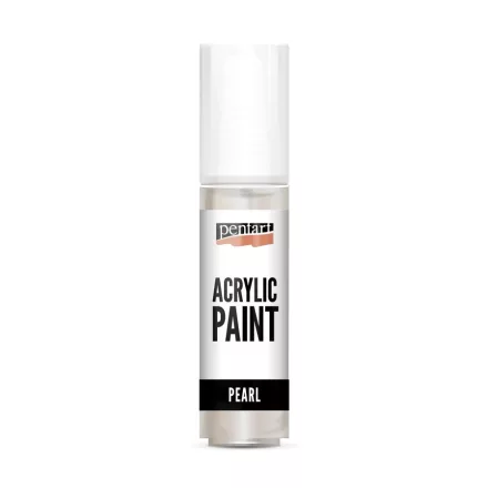 Gyöngyház akrilfesték fehér 20ml | Pentart 
