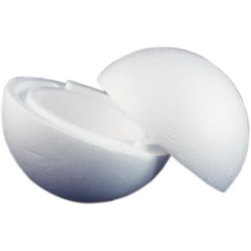 Polisztirol gömb 30cm két részes Polisztirol gömb 30cm két részes