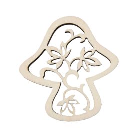 Őszi fa figura - áttört gomba - 5db