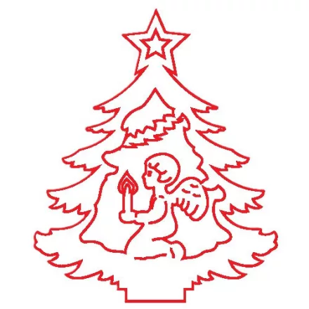Fafigura, 5 db/csomag - fenyő 118
