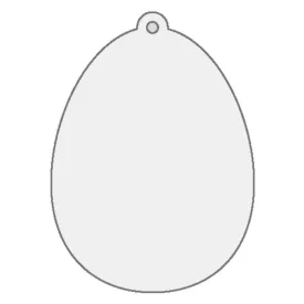 Fa figura - függeszthető tojás