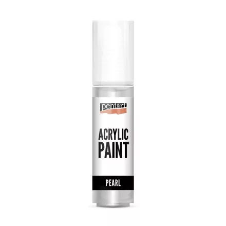 Gyöngyház akrilfesték ezüst 20ml | Pentart 