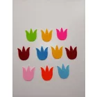 Filcfigura - Tulipánfej kicsi | 10 darabos csomag