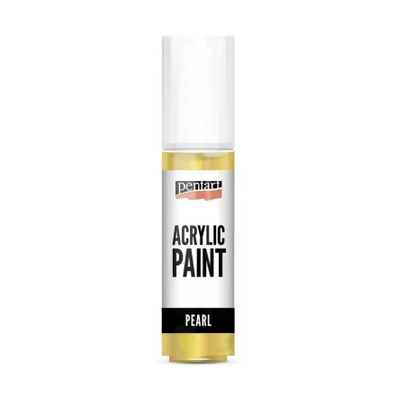 Gyöngyház akrilfesték sárga 20ml | Pentart 