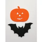 Filcfigura - Denevér + tök (6cm)