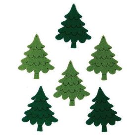 Filcfigura - Fenyő gravírozott (6 db/cs, átm. kb.: 6cm)  Filcfigura - Fenyő gravírozott (6 db/cs, átm. kb.: 6cm)