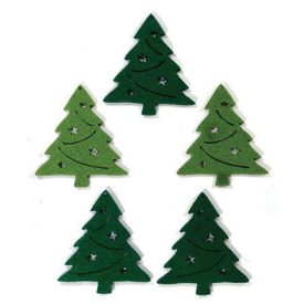 Filcfigura - Fenyő csillagos (5db/cs, átm. kb.: 6cm)  Filcfigura - Fenyő csillagos (5db/cs, átm. kb.: 6cm)