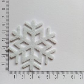 Filcfigura - Hópehely, norvég minta 6cm Filcfigura - Hópehely, norvég minta 6cm