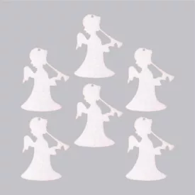   Filcfigura - Angyal álló trombitás (6 db/cs, átm. kb.: 6cm) 