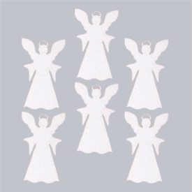 Filcfigura - Angyal glóriás (6 db/cs, átm. kb.: 6cm)  Filcfigura - Angyal glóriás (6 db/cs, átm. kb.: 6cm)