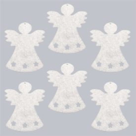 Filcfigura - Angyal csillagos Filcfigura - Angyal csillagos