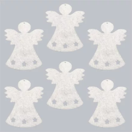 Filcfigura - Angyal csillagos