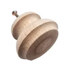 Fa bútorgomb domború - lapos 40mm