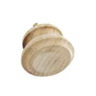 Fa bútorgomb domború - lapos 40mm