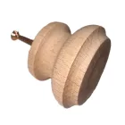 Fa bútorgomb domború - lapos 40mm