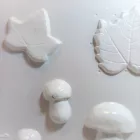 Gipszkiöntő forma - Gombák, gesztenye, levelek 