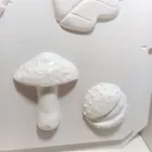 Gipszkiöntő forma - Gombák, gesztenye, levelek 
