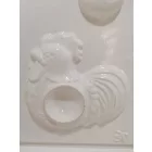 Gipszkiöntő forma - Húsvéti tojástartó tyúk, kacsa 