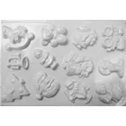 Gipszkiöntő forma - Karácsonyi 12motívumos