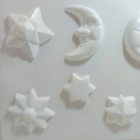 Gipszkiöntő forma - Hold,csillagok 3d 35 Gipszkiöntő forma - Hold,csillagok 3d 35
