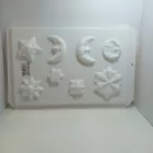 Gipszkiöntő forma - Hold,csillagok 3d 35