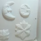 Gipszkiöntő forma - Hold,csillagok 3d 35