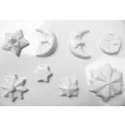 Gipszkiöntő forma - Hold,csillagok 3d 35