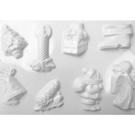 Gipszkiöntő forma - Karácsonyi 8 motívumos 36 Gipszkiöntő forma - Karácsonyi 8 motívumos 36