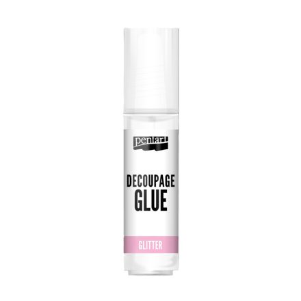 Decoupage ragasztólakk GLITTERES 20ml Pentart