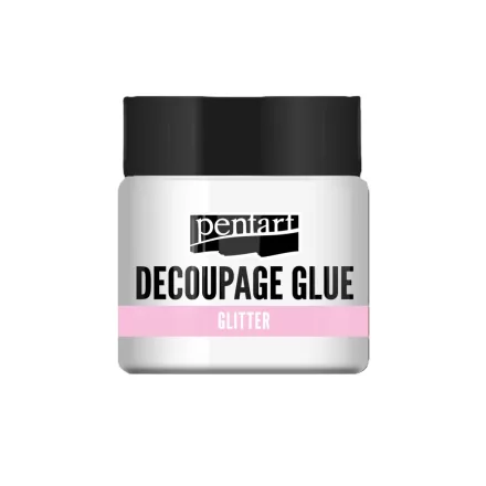 Decoupage ragasztólakk GLITTERES 50ml Pentart