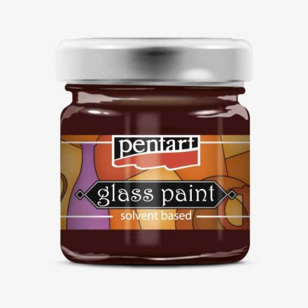 Oldószeres üvegfesték 30ml - BORVÖRÖS | Pentart 