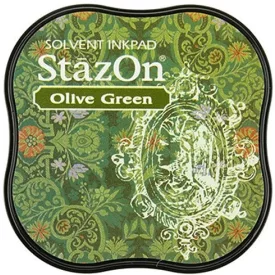 StazOn MIDI oldószeres festékpárna - Oliva zöld