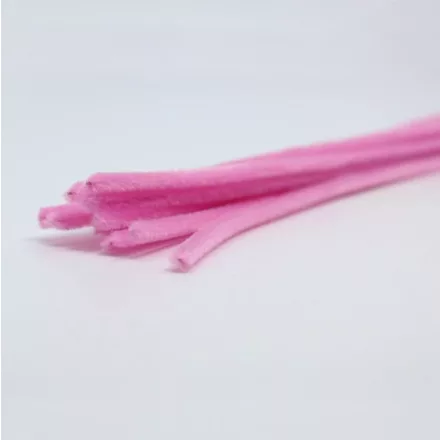 Zsenília drót kicsi (kb. 0,5cm) 10db/cs. rózsaszín