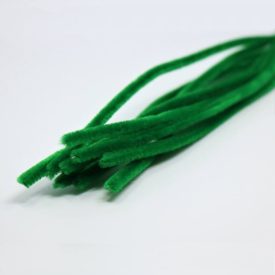 Zsenília drót kicsi (kb. 0,5cm) 10db/cs. sötétzöld Zsenília drót kicsi (kb. 0,5cm) 10db/cs. sötétzöld