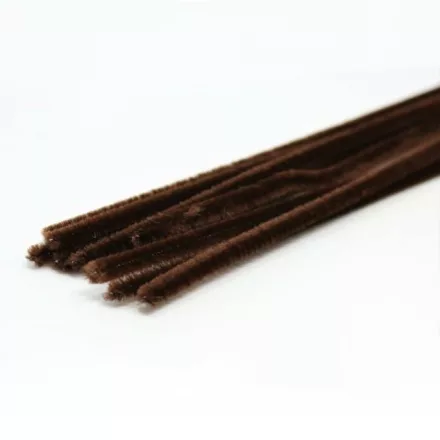 Zsenília drót kicsi (kb. 0,5cm) 10db/cs. sötétbarna