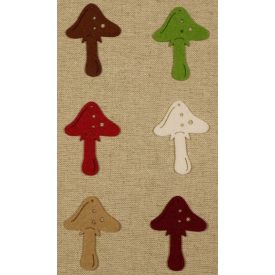 Filcfigura - Gomba C (6 db/cs, átm. kb.: 6cm)  Filcfigura - Gomba C (6 db/cs, átm. kb.: 6cm)