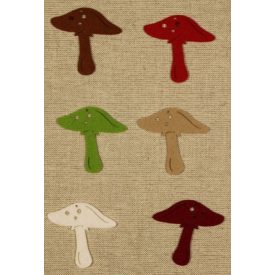 Filcfigura - Gomba D (6 db/cs, átm. kb.: 6cm)  Filcfigura - Gomba D (6 db/cs, átm. kb.: 6cm)