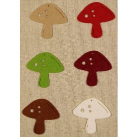 Filcfigura - Gomba E (6 db/cs, átm. kb.: 6cm)  Filcfigura - Gomba E (6 db/cs, átm. kb.: 6cm)