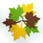 Filcfigura - Levél E (6 db/cs, átm. kb.: 6cm)