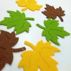 Filcfigura - Levél E (6 db/cs, átm. kb.: 6cm)