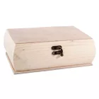 Fa ívelt oldalú doboz 22 x 16 x 8,5cm 
