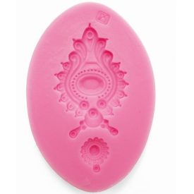 Szilikon nyomóforma lágy - Medál 11,7x7,9x1,3cm  Szilikon nyomóforma lágy - Medál 11,7x7,9x1,3cm