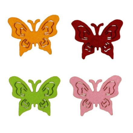 Filcfigura - Pillangó közepes | 4 darabos csomag