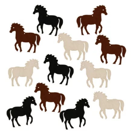 Filcfigura - Ló mini | 12 darabos csomag